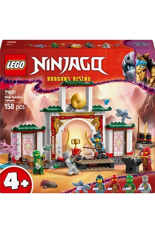 LEGO® NINJAGO® Ninja Spinjitzu Tapınağı 71831 - 4 Yaş ve Üzeri Çocuklar için 4 Minifigür ve Ejderha Modeli İçeren Oyuncak Yapım Seti (158P)