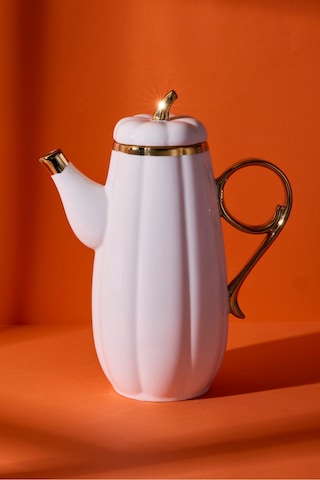 Kabak Porselen 1550 Ml Porselen Yağlık Beyaz Beyaz