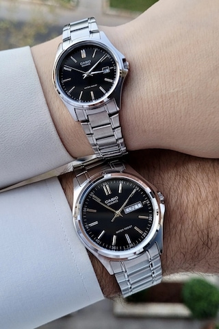 Casio Csgnct98 Sevgili Çift Kol Saati Gümüş