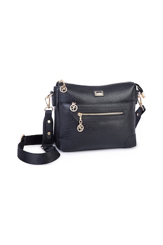 Nas Bag Kadın Spor Şık Günlük Postacı Çapraz Çanta En 25 Cm Boy 22 Cm Siyah Victoria
