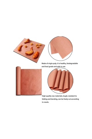 Xindoker Pembe Desenli Güvenli Kağıt, Yağsız Pişirme Ve Paketleme İçin Pratik Et/meat Kağıdı, Dayanıklı Ve Lezzeti Etkilemez