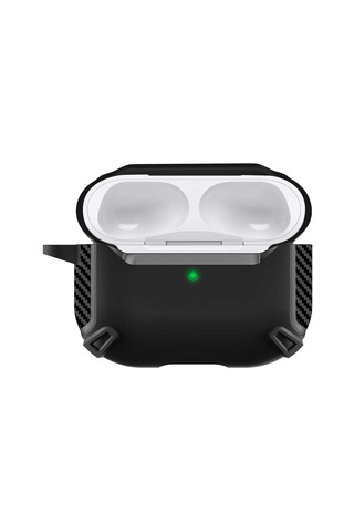 Apple AirPods Uyumlu Pro Kılıf Zore Airbag 26 Silikon Siyah