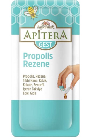 Apitera Gest Doğal Bal, Rezene, Tıbbi Nane, Kekik, Kakule, Zencefil Ve Propolis İçeren Takviye Edici 7 Li Saşe