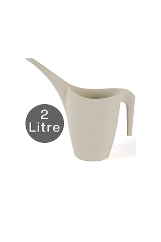 Çiçek Sulama Kabı Bitki Sukulent Ağaç Kaktüs Sulama Plastik Kirli Beyaz 2 Litre