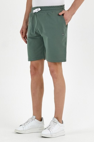 Erkek Golf Nakışlı 2 Iplik Şort Yeşil