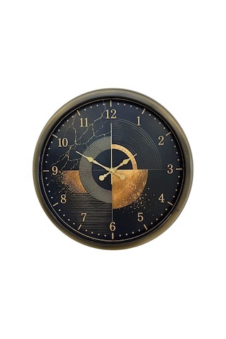 Eskitme Antik Prestij 40 X 40 Cm Metal Duvar Saati