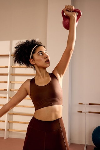 Penti Kahverengi Stretch-360 Orta Destek Flexline Spor Sütyeni