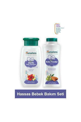 Hassas Göz Yakmayan Bebek Şampuanı 400 Ml Ve Bebek Pudrası 200 Gr Paraben, Silikon İçermez