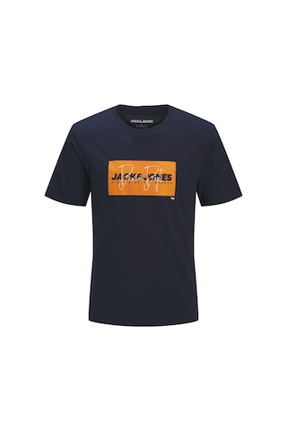 Jack & Jones Erkek Gögüs Logo Baskili Tisört - Cole - 12288492 Lacivert