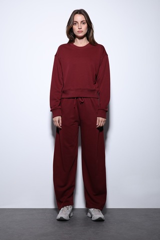 Antioch Basic Kadın Sweatshirt Ba25y920 Bordo