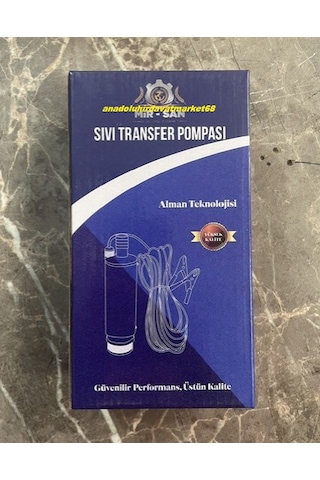 Mrs 12volt 1/2 Zeytin Yağ Pompası Mazot Aktarma Pompası Mini Dalgıç Su Sıvı Pompası