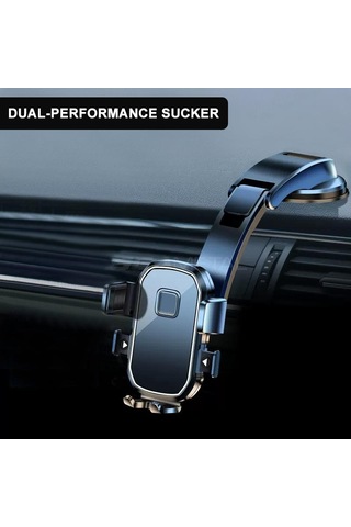 Seametal Araç Telefonu Tutucu Araç Montaj Tutucu Vantuz 360 Cep Telefonu Desteği İçin Ayarlanabilir Stand