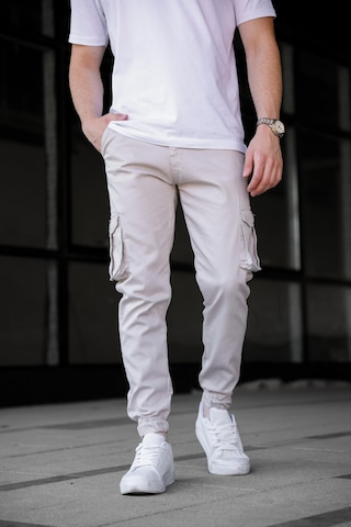 Kargo Cepli Gabardin Kumaş Taş Renk Erkek Pantolon-1797 Taş