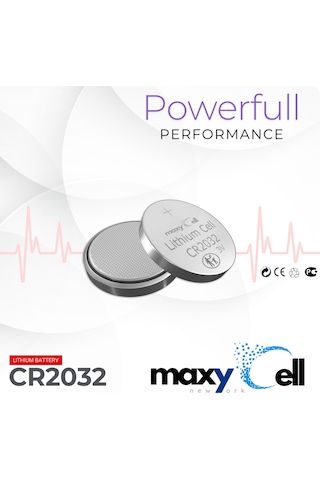 Maxycell 6 Adet Cr2032, Lithium 2032 Dl 2032 3v - Uzun Ömürlü, Yüksek Kalite