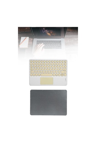 Touchpad Tüm Cihazlara Uyumlu Bluetooth Klavye Touchpad Slim Kabl