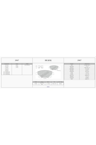 Ferbe 44302''beşer3907''ford Transit W347 06-14arka Fren Balatası