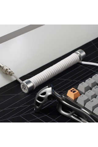 Gravastar Sarmal Aviator Usb To Type-c Mekanik Klavye Uyumlu Oyuncu Kablosu, 1.85m, Beyaz