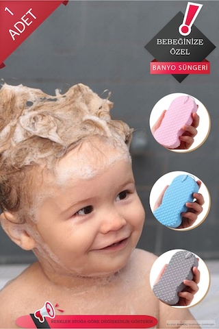 1 Adet Bebek Yıkama Süngeri, Yumuşak Doku Duş Süngeri, Banyo Süngeri
