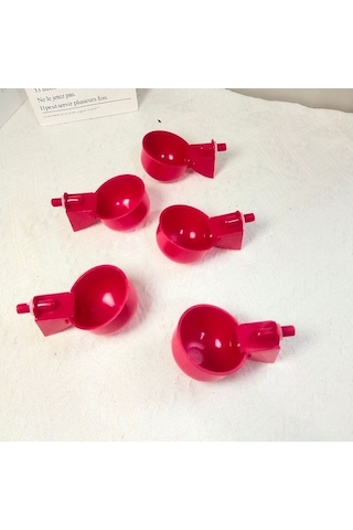 Gebibd Ev Hayvanları İçme Suyu Otomatik Suluk - Tavuk Ve Ördek Kırmızı 50 Paket