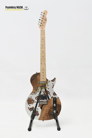 Elektro Gitar Custom Epoksi & Yıllanmış Ağaç Kişiye Özel Butterscotch Blonde