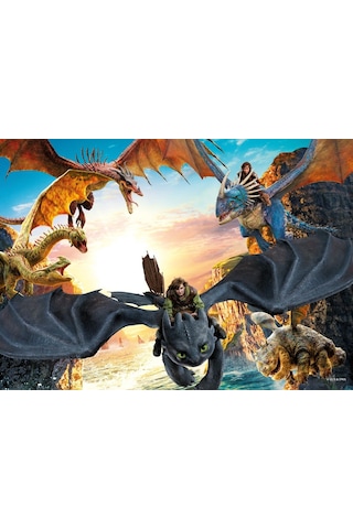 Ks Games 100 Parçalık How To Train Your Dragon Erkek Çocuk Puzzle - Hd714