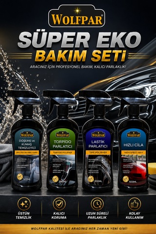 Süper Eko Bakım Seti 4'lü Profesyonel Araç Bakım Paketi
