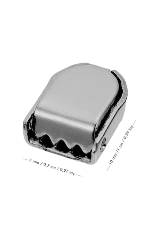 Ayakkabı Bağcık Klipsi Gümüş Metal 30 Adet Gümüş