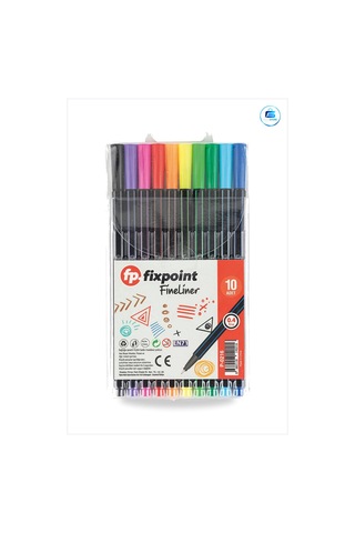 Fineliner Keçeli Kalem 10 Adet Renkli Set Çizim Ve Yazı İçin Okul