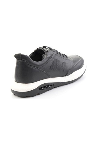 Bambi Siyah Hakiki Deri Erkek Sneaker E01958176343