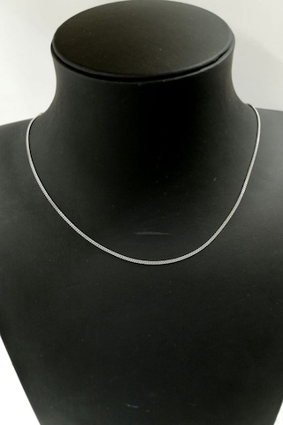 Omar Silver Unisex Gurmet 1,40 Mm Rodyum Kaplama Gümüş Kolye Zinc