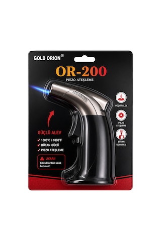 Gold Orion Or-200 Piezo Ateşlemeli Profesyonel Pürmüz Çok Renkli