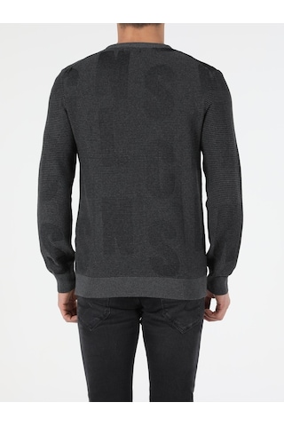 Colin's Slim Fit Bisiklet Yaka Erkek Antrasit Kazak CL1051569_Q1.V1_ANT