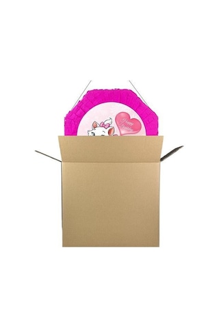 Pinyata Pembe Kedi Pinyata 42 Cm + Sopası Doğum Günü Eğlencesi Diğer