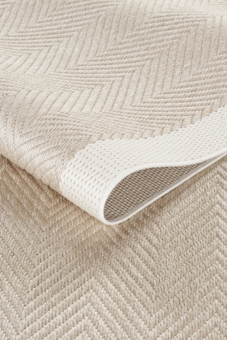 Mariesse Home Kolay Temizlenen Yıkanabilir Bordürlü Sisal Halı Hasır Dokulu Salon Yatak Odası Mutfak Oturma Odası Antre Koridor Halısı Krem