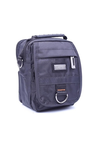 Seventeen 3433 Küçük Erkek Cırtlı Kapaklı El Ve Omuz Çantası-Siyah-S