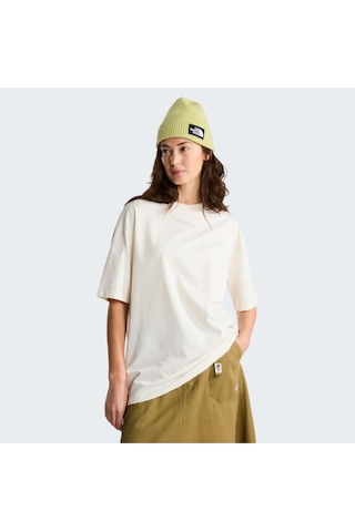 The North Face W Tnf Essentıal Sımple Dome Os Ss Tee Nf0a8evxqlı1-15133 Whıte Dune