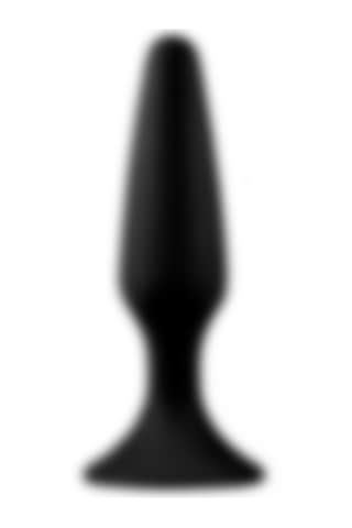 Fastieshop Siyah Silikon Anal Plug - 11.5 Cm