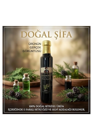 1 X 250 Ml Şehzade Iksiri 11 Bitki 11 Şifa Selvi Kozalağı Şurubu Lokman Hekim