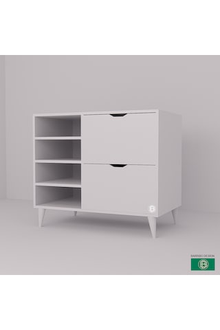 Şifonyer Raflı Ve Çekmeceli Çok Amaçlı Dolap Geniş Depolama Alanı