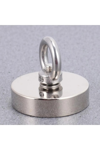 Süper Güçlü Halkalı Büyük Neodyum Pot Mıknatıs 48 Mm Çap Magnet F