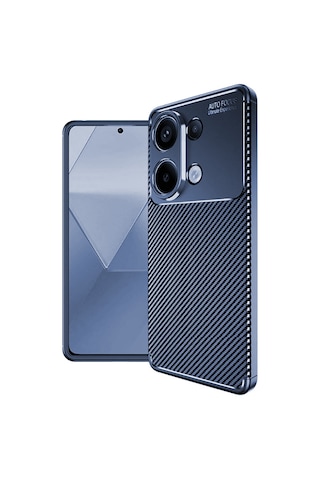 Xiaomi Redmi Note 13 Pro 4g Kılıf Zore Negro Silikon Kapak Lacivert