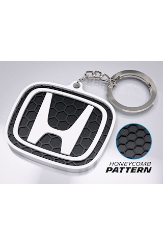 Markanıza Özel Petek Desenli Honda Logolu 3d Anahtarlık