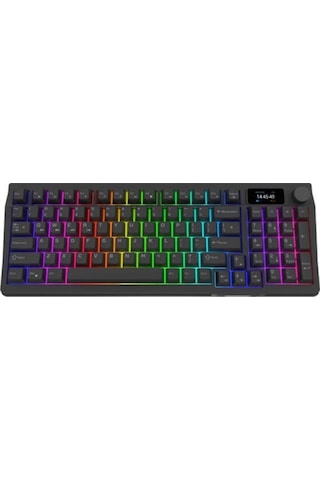 Atrıa Black Wireless %95 White Linear Switch Hotswap Rgb Kablosuz Mekanik Klavye