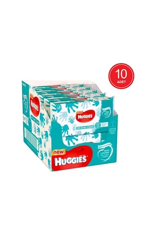 Huggies All Over Clean Mendil 10 X 56'Lı
