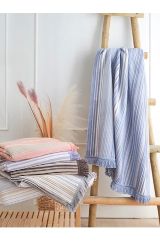 Vicuna Home Softy Pamuklu Tv Battaniyesi- Lila