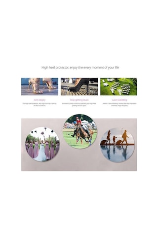 Topuklu Ayakkabı Sesi Önleyici Şeffaf Aparat 3 Çift S-m-l Ofis Içi Topuk Sesi Önleyici Kesici Şeffaf