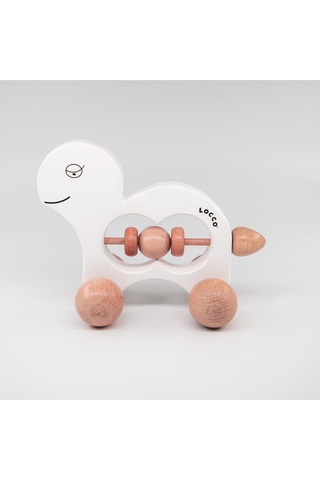 Ahşap Kaplumbağa Beyaz