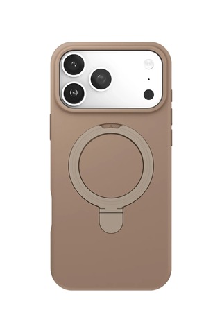 Apple Apple iPhone Uyumlu 17 Pro Max Regal Magsafe Standlı Kapak - Çöl Titanyum