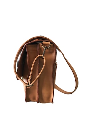 Gerçek Deri Omuz Askılı Taba Unisex Çanta Taba