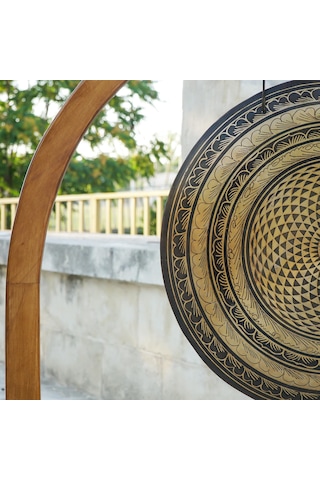 Mantra İşlemeli Gong